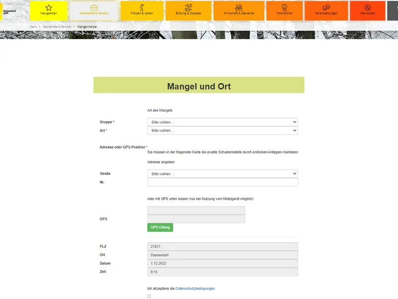 Homepage: dassendorf-app.de